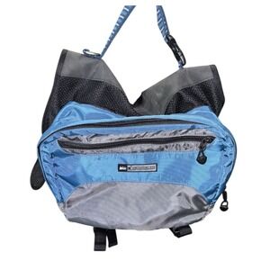 SOLD Adventure Dog‎ Pack Backpack Large Saddlebag Hiking Camping Trail Blue Gray